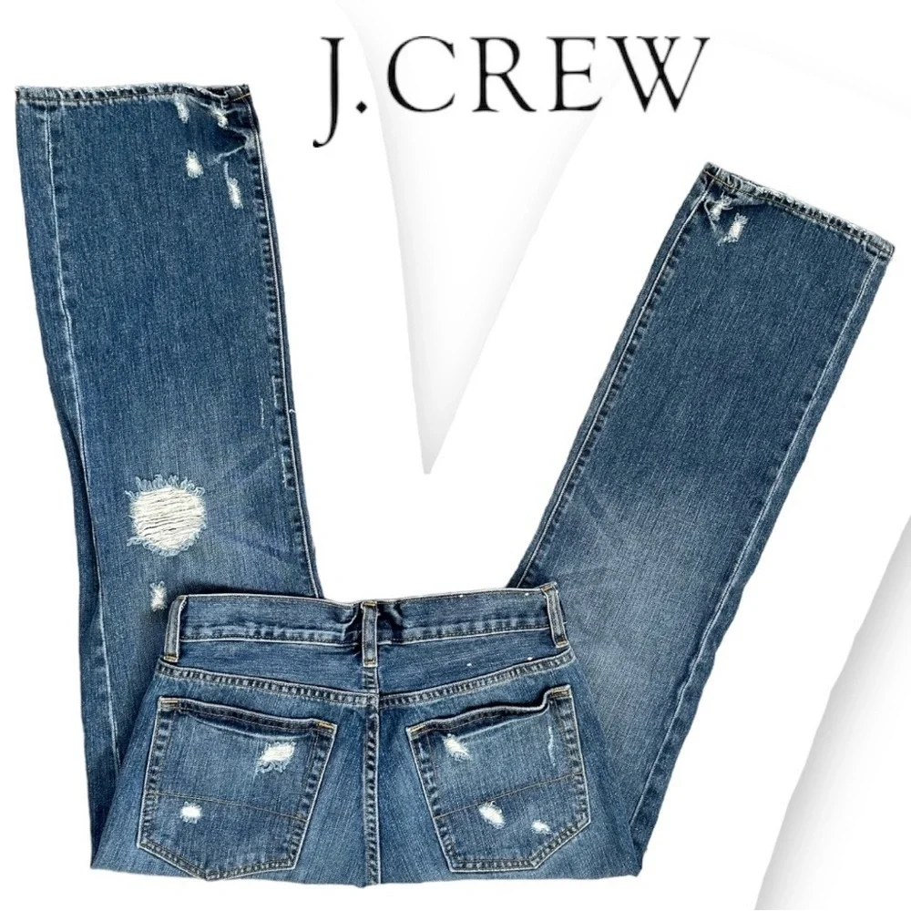 J. Crew Men’s 30x30 distressed blue jeans